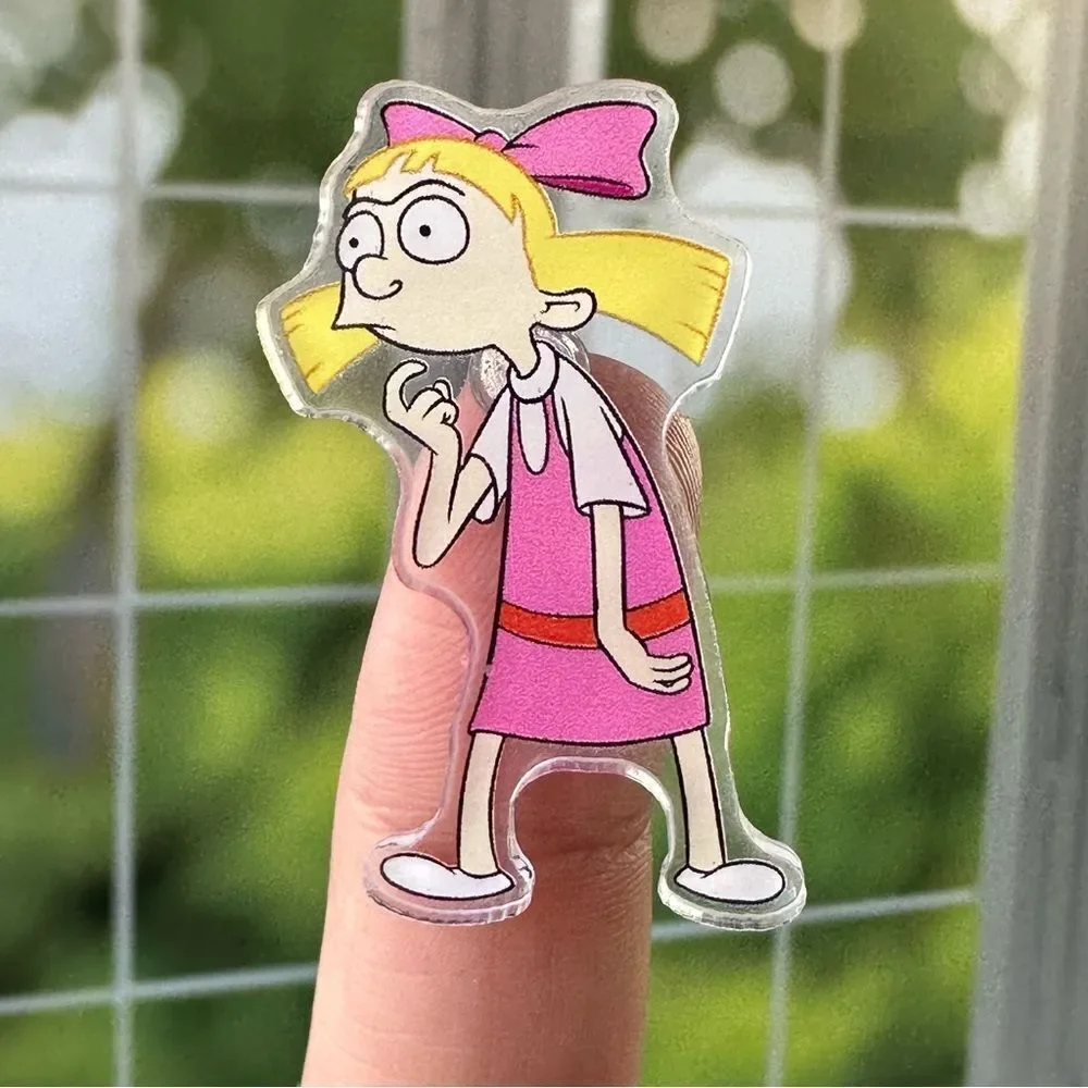 Helga Hey Arnold Acrylic Pin/ Brooch